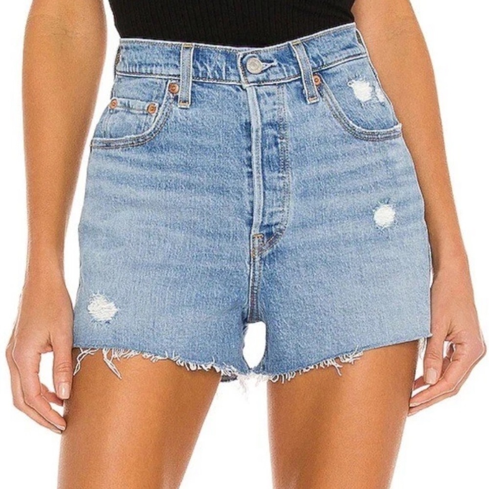 Levi's High Waisted Denim Shorts